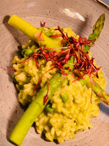 Summer Pea risotto 